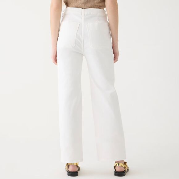 J. Crew Sailor Slim Wide Leg Jean - White 29T - Picture 2 of 10